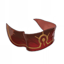 Trimmed Red Silk